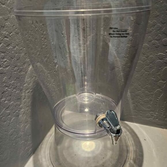 3 Gallon Plastic Beverage Dispenser with Removable Ice Core - Picture 4 of 5